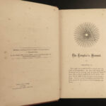 1869 Knights Templars Manual History of the Order Freemasonry Masonic Rituals
