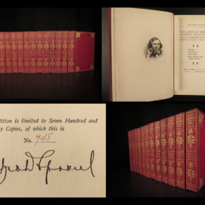 1899 Complete Works of Robert Browning Sproul SIGNED Dulwich ed Poetry 12v