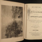 1883 Museum of Antiquity EGYPT Pagan Occult Rituals Illustrated Babylon Leather