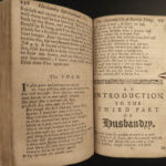 1754 PURITAN John Flavel Husbandry Spiritualized Nature BIBLE Creation Poems