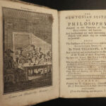 1787 Newtonian System of Philosophy Tom Telescope Science Astronomy Isaac Newton