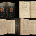 1792 EXQUISITE Book of BIBLE Psalms Church of England Anglican JHS Fine Binding
