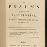 1792 EXQUISITE Book of BIBLE Psalms Church of England Anglican JHS Fine Binding