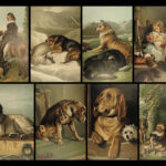 1880 DOGS 1ed Sir Edwin Landseer ART Painting Horses Animals Bunnies Deer Folio