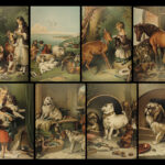 1880 DOGS 1ed Sir Edwin Landseer ART Painting Horses Animals Bunnies Deer Folio