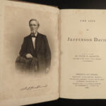 1868 1ed Confederate Jefferson Davis CSA Civil War Slavery Gettysburg Vicksburg