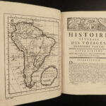 1756 Voyages MAPS of Pizzaro INCA Empire PERU Chile Panama las Casas Amazon