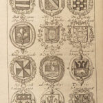 1761 HERALDRY & Genealogy French Menestrier Coats Arms Armorial Illustrated RARE