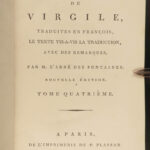 1796 VIRGIL Aeneid Georgics Eclogues Bucolics Desfontaines PROSE French 4v SET