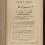 1877 Jules Verne Around the World in 80 Days Adventure Voyages French Hetzel