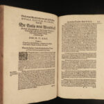 1585 Martin Luther German BIBLE Commentary Henry VIII England Marriage FOLIO