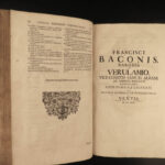 1694 1ed Francis Bacon Natural History Sylva Sylvarum Sapientia Complete Works