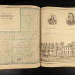 1876 1ed HUGE Atlas of Erie County Pennsylvania MAPS United States Illustrated