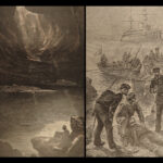 1896 Jules Verne 1ed Facing the Flag Face Drapeau Extraordinary Voyages Hetzel