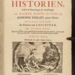 1703 History of Netherlands 80 Years War Dutch Hooft Philip II of Spain Portrait