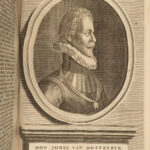1703 History of Netherlands 80 Years War Dutch Hooft Philip II of Spain Portrait