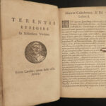 1651 TERENCE Comedies Greek Roman Plays Theatre Farnaby Heinsius Classical ROME