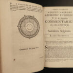 1694 Macrobius Saturnalia Dream Scipio Occult Pagan Philosophy Astronomy Vellum
