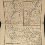 1854 Illustrated ATLAS Traveler’s Guide MAPS Midwest Railroads New Orleans Texas