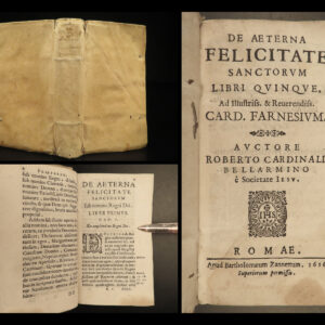 1616 1ed Cardinal Bellarmine Eternal Happy HEAVEN Catholic Church Saints Jesuit