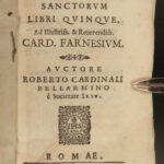 1616 1ed Cardinal Bellarmine Eternal Happy HEAVEN Catholic Church Saints Jesuit