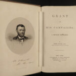 1866 1st ed US Grant Civil War Campaigns Vicksburg American Politics Illustrated