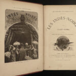 1876 1ed Jules Verne Indes-Noires + Chancellor Extraordinary Voyages SciFi 2in1