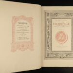 1881 ENORMOUS Florence Italy House of Medici Illustrated Architecture FOLIO