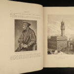 1881 ENORMOUS Florence Italy House of Medici Illustrated Architecture FOLIO