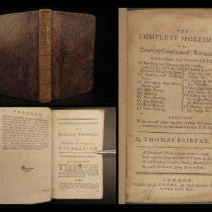 1760 1ed Complete Sportsman Fairfax Fox Deer Hunting Equestrian Husbandry SPORTS