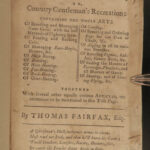 1760 1ed Complete Sportsman Fairfax Fox Deer Hunting Equestrian Husbandry SPORTS