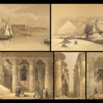 1856 1ed HOLY LAND David Roberts EGYPT Pyramids Sphinx Nubia Temple of Philae