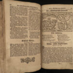 1754 Lutheran BIBLE Woodcuts Quirseld German Reformation HUGE FOLIO Leipzig