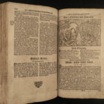 1754 Lutheran BIBLE Woodcuts Quirseld German Reformation HUGE FOLIO Leipzig