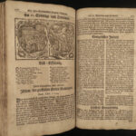 1754 Lutheran BIBLE Woodcuts Quirseld German Reformation HUGE FOLIO Leipzig