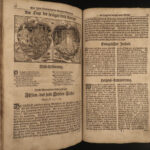 1754 Lutheran BIBLE Woodcuts Quirseld German Reformation HUGE FOLIO Leipzig