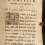 1654 Godefroy Justinian LAW Commentary Codex Corpus Juris Civilis Byzantine