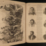 1865 1ed Harper’s Weekly CIVIL WAR SLAVERY Ironclads Illustrated Champ Ferguson