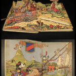 1934 RARE Mickey Mouse King Arthur Court Scenic Illustrations Walt Disney Pop-up