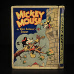 1934 RARE Mickey Mouse King Arthur Court Scenic Illustrations Walt Disney Pop-up