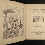 1934 RARE Mickey Mouse King Arthur Court Scenic Illustrations Walt Disney Pop-up