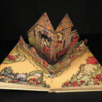 1934 RARE Mickey Mouse King Arthur Court Scenic Illustrations Walt Disney Pop-up