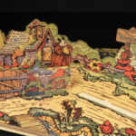 1934 RARE Mickey Mouse King Arthur Court Scenic Illustrations Walt Disney Pop-up