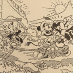 1934 RARE Mickey Mouse King Arthur Court Scenic Illustrations Walt Disney Pop-up