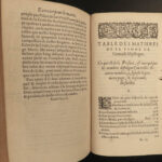 1586 1ed Celestine Crespet Catholic League Bible Mystique Pomme de Grenade RARE