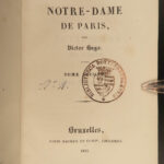 1831 Victor Hugo 1st ed Hunchback of Notre Dame French Lit Brussels FINE 3v SET