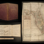 1885 St Augustin Florida ATLAS Historical Guide MAP SLAVERY Illustrated Bloomfield