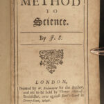 1696 1ed John Sergeant Method to Science Philosophy John Locke Descartes Ideism