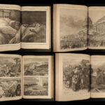 1873 1ed Harper’s Weekly Vatican Politics MAPS Dore London Lord Lytton 2v