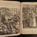 1873 1ed Harper’s Weekly Vatican Politics MAPS Dore London Lord Lytton 2v